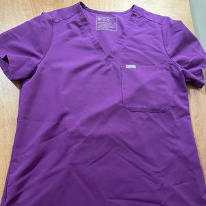 Figs Scrub Purple Medium Caterina Top